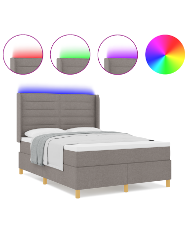 Letto a molle con materasso Talpa 140 x 200 cm Tessuto