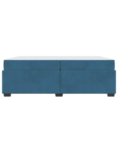 Struttura del letto Blu Scuro 200 x 200 cm Tessuto