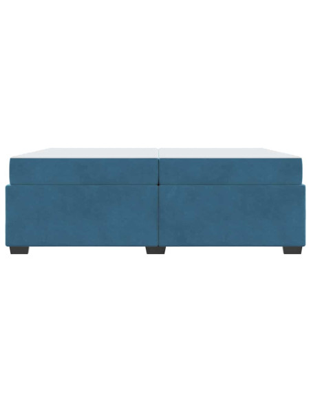 Struttura del letto Blu Scuro 200 x 200 cm Tessuto
