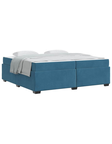Struttura del letto Blu Scuro 200 x 200 cm Tessuto