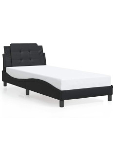 Giroletto senza Materasso Zadar Nero 100x203 cm in Similpelle 2