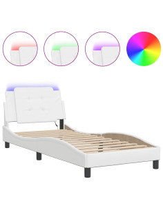 Giroletto con LED senza Materasso Zadar Bianco 100x203 cm 2