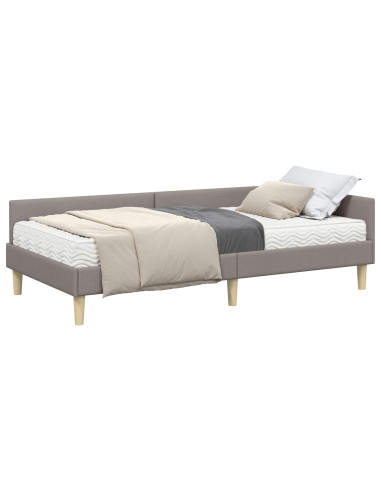 Struttura Letto Angolare con Materasso 2 pcs Talpa Tessuto
