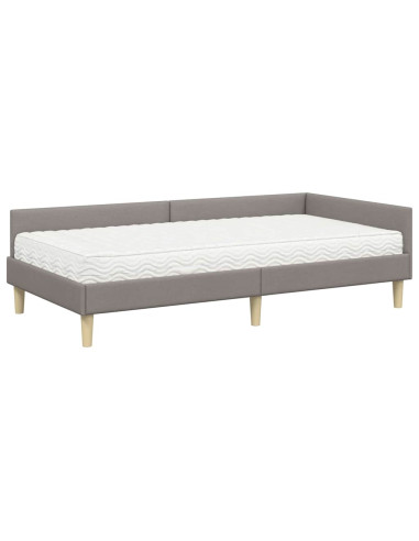 Struttura Letto Angolare con Materasso 2 pcs Talpa Tessuto