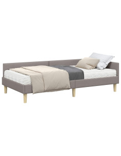 Struttura Letto Angolare con Materasso 2 pcs Talpa Tessuto 2