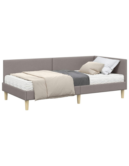 Struttura Letto Angolare con Materasso 2 pcs Talpa Tessuto