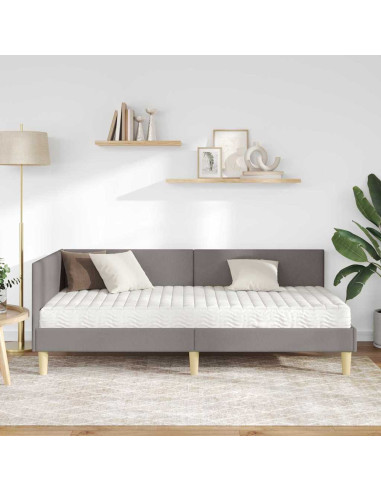 Struttura Letto Angolare con Materasso 2 pcs Talpa Tessuto