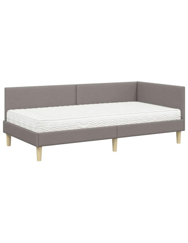 Struttura Letto Angolare con Materasso 2 pcs Talpa Tessuto