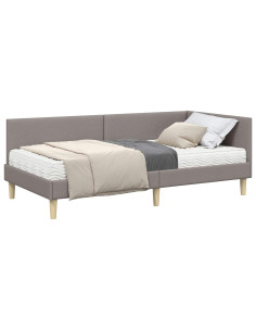 Struttura Letto Angolare con Materasso 2 pcs Talpa Tessuto 2