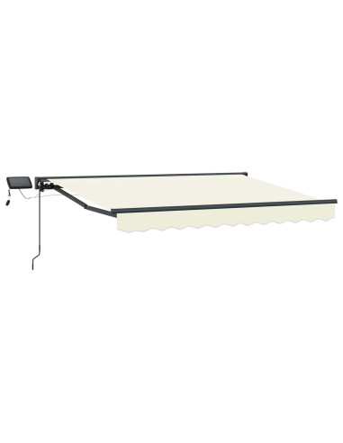 Cornice per Tenda Manuale con LED Crema 3 x 2,5 m