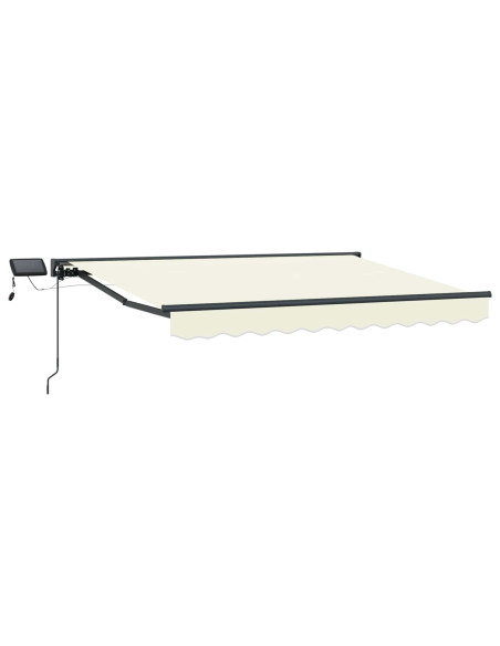 Cornice per Tenda Manuale con LED Crema 3,5 x 2,5 m