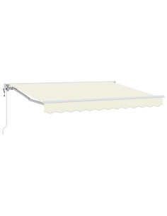 Tettuccio Elettrico Retrattile Crema 3,5 x 2,5 m 2