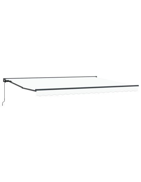 Tenda retrattile manuale Bianco 4 × 3,5 m