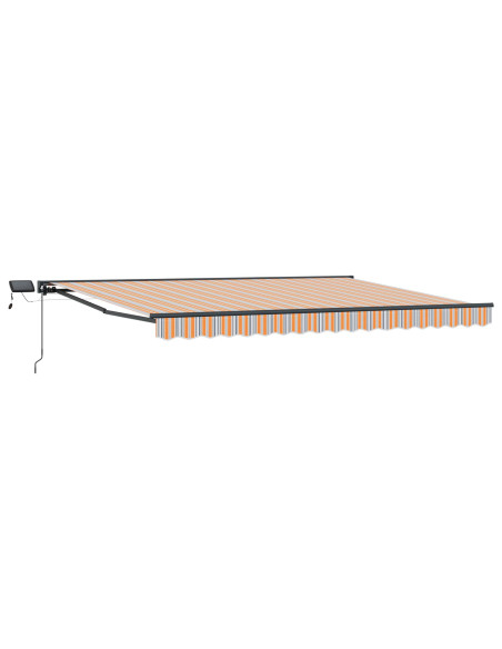 Cornice per Tenda Manuale con LED Blu e Arancione 4 × 3 m