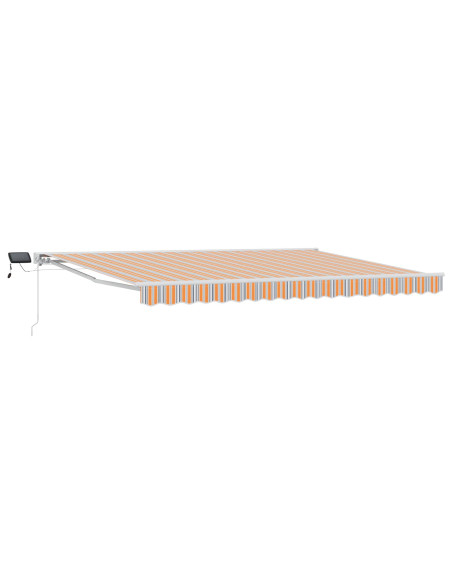Cornice per Tenda Manuale con LED Blu e Arancione 4,5 × 3 m