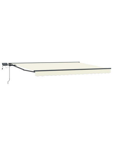 Cornice per Tenda Manuale con LED Crema 4 × 3 m