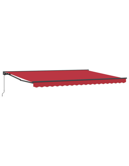 Tenda retrattile manuale Rosso 4 × 3,5 m