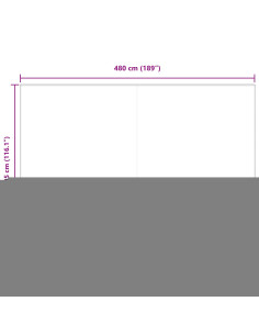 Tenda Retrattile Antracite 500 × 300 cm Poliestere e Metallo