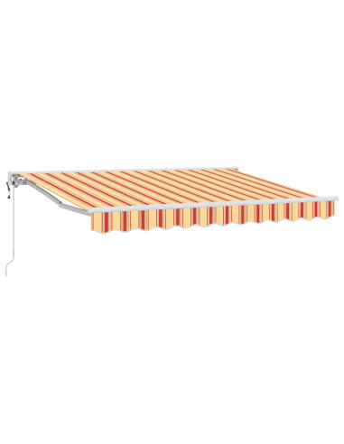 Tettuccio Elettrico Retrattile Giallo e Arancione 3,5 x 2,5 m