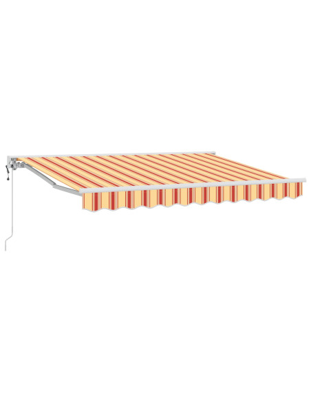 Tettuccio Elettrico Retrattile Giallo e Arancione 3,5 x 2,5 m