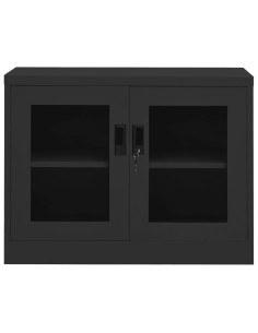 Armadio per Ufficio Antracite 90x40x70 cm in Acciaio 2
