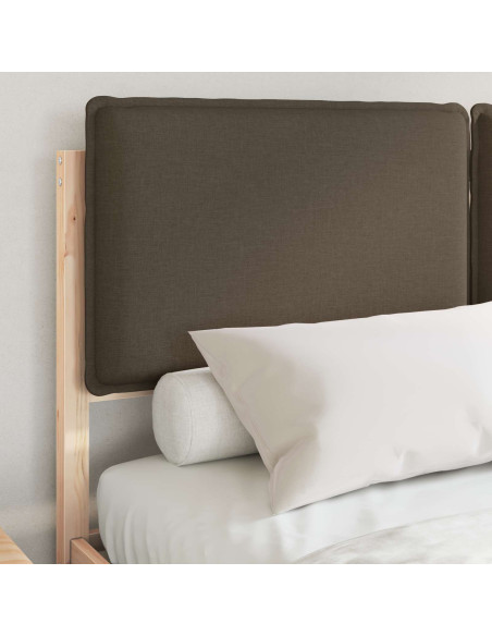 Letto con Testiera Rivestita Talpa 150 x 200 cm Pino massello