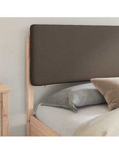 Letto con Testiera Rivestita Talpa 200 x 200 cm Pino massello