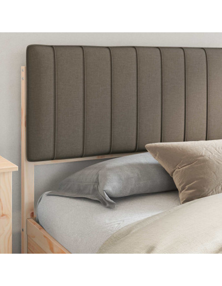 Letto con Testiera Rivestita Talpa 200 x 200 cm Pino massello