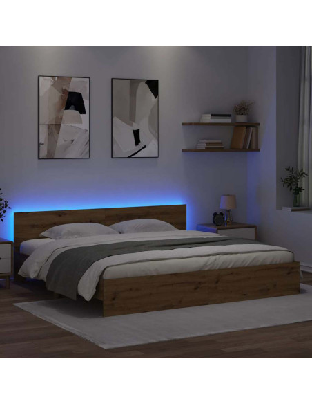 Struttura del letto Rovere artigianale 200 x 200 cm