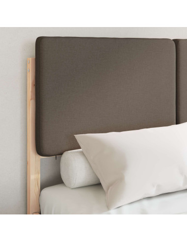 Letto con Testiera Rivestita Talpa 120 x 200 cm Pino massello