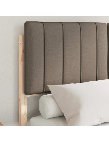 Letto con Testiera Rivestita Talpa 120 x 190 cm Pino massello