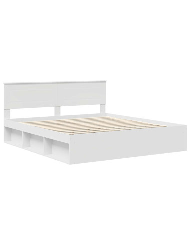 Struttura del letto Bianco 180 x 200 cm Legno multistrato