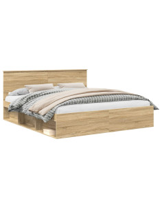 Struttura del letto Sonoma 180 x 200 cm Legno multistrato 2