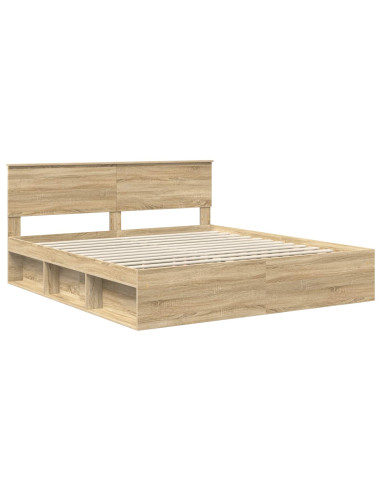 Struttura del letto Sonoma 180 x 200 cm Legno multistrato