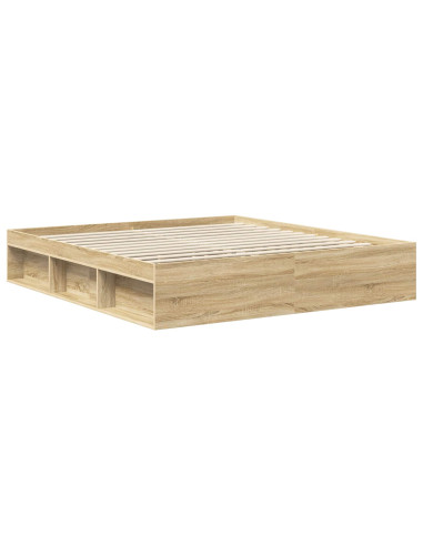 Struttura del letto Sonoma 180 x 200 cm Legno multistrato