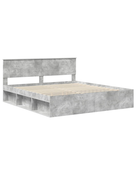 Struttura del letto Calcestruzzo 180 x 200 cm Legno multistrato