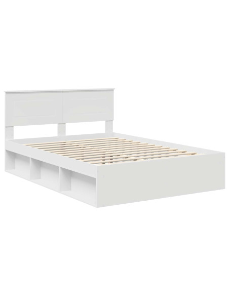 Struttura del letto Bianco 160 x 200 cm Legno multistrato