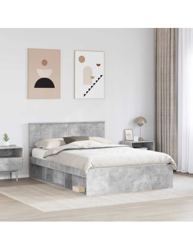 Struttura del letto Calcestruzzo 160 x 200 cm Legno multistrato