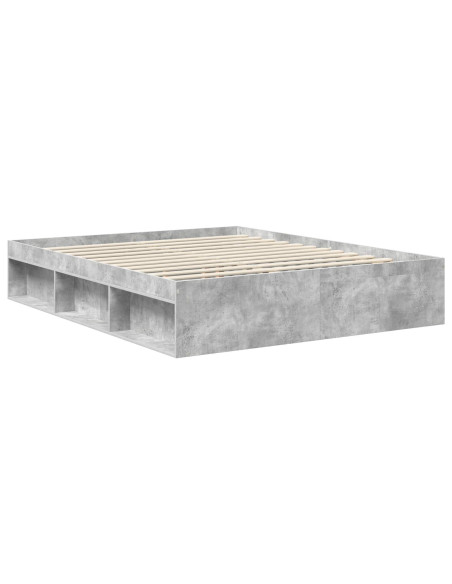 Struttura del letto Calcestruzzo 160 x 200 cm Legno multistrato