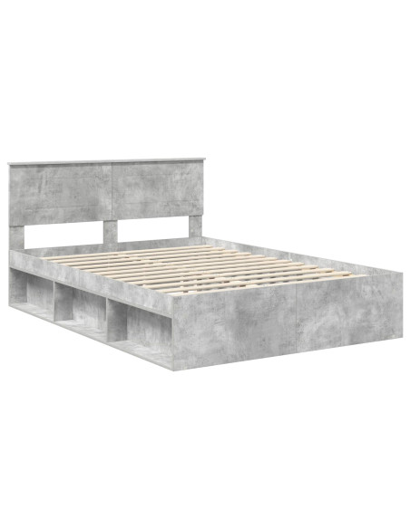 Struttura del letto con testiera Grigio Concretè 150 x 200 cm