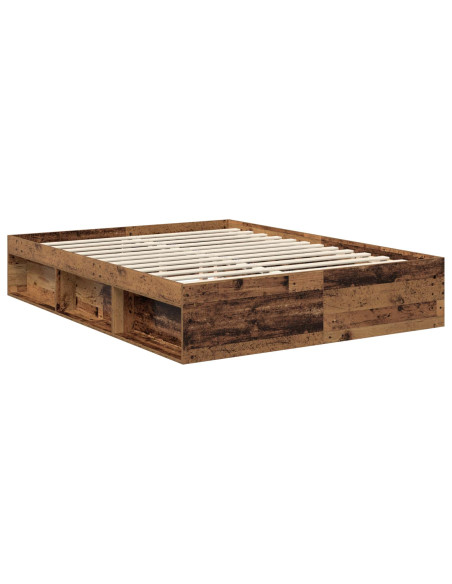 Struttura del letto con testiera Legno vecchio 150 x 200 cm