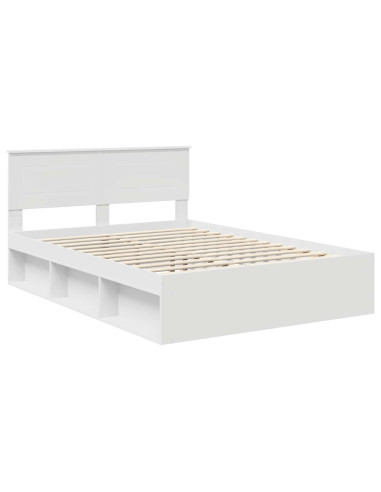 Struttura del letto Bianco 140 x 190 cm Legno multistrato