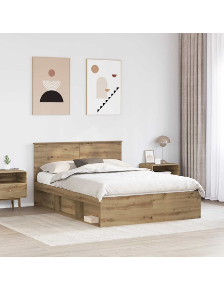Struttura del letto Rovere Artigianale 140 x 190 cm