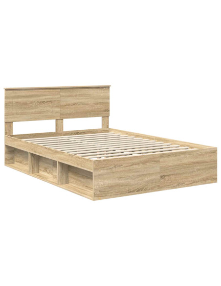 Struttura del letto Sonoma 140 x 200 cm Legno multistrato