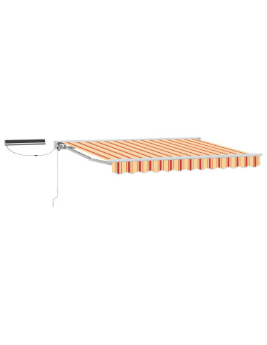 Tettuccio Elettrico Retrattile Giallo e Arancione 3,5 x 2,5 m