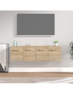 Mobili Parete 2 pz Rovere Sonoma 60x36,5x35cm Legno Multistrato