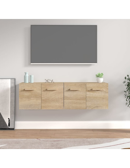 Mobili Parete 2 pz Rovere Sonoma 60x36,5x35cm Legno Multistrato