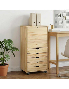 Mobile con Ruote con ruota Marrone 53 x 39 x 103 cm