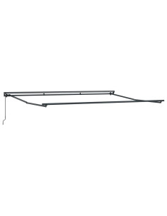 Telaio di tenda manuale Regolabile Antracite 4 × 3,5 m Acciaio