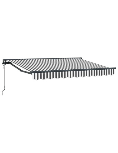 Tettuccio Elettrico Retrattile Antracite e Bianco 3,5 x 2 m